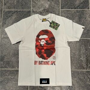 BAPE Color Camo By Bathing Ape Tee (SS22) White Red